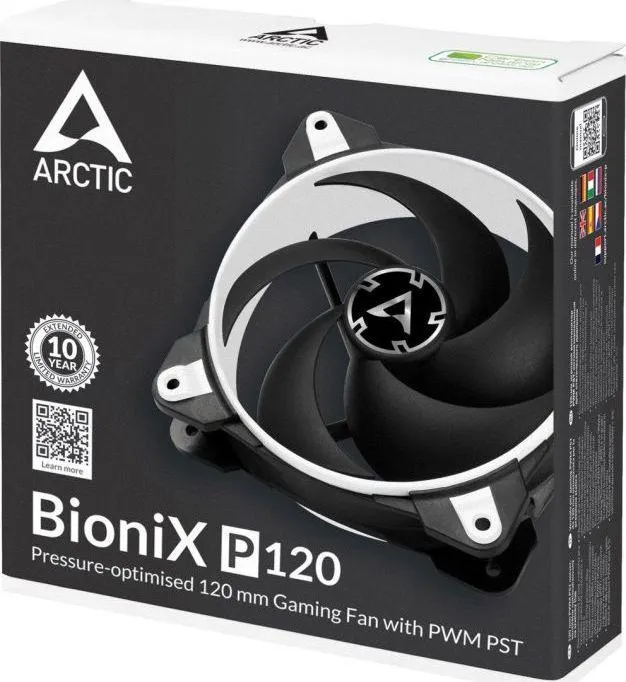 Ftohës Arctic BioniX P120, 120 mm, i bardhë / i zi - 5