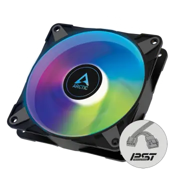 Ftohës për Kasë Arctic P12 PWM PST A-RGB – 120 mm PC , Zezë