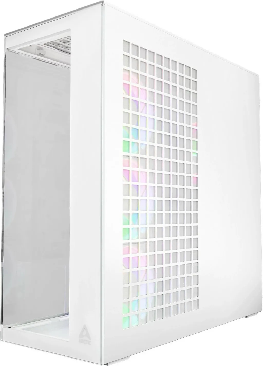 Kasë ARCTIC Xtender, Midi Tower, xham i temperuar, RGB, e bardhë - 3