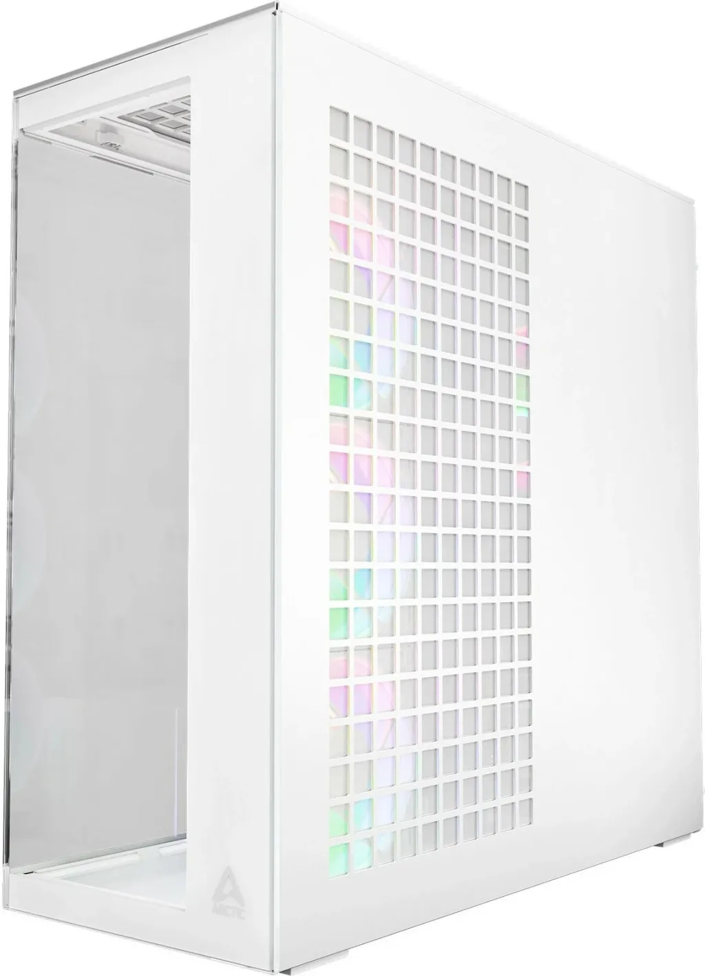 Kasë ARCTIC Xtender, Midi Tower, xham i temperuar, RGB, e bardhë - 3