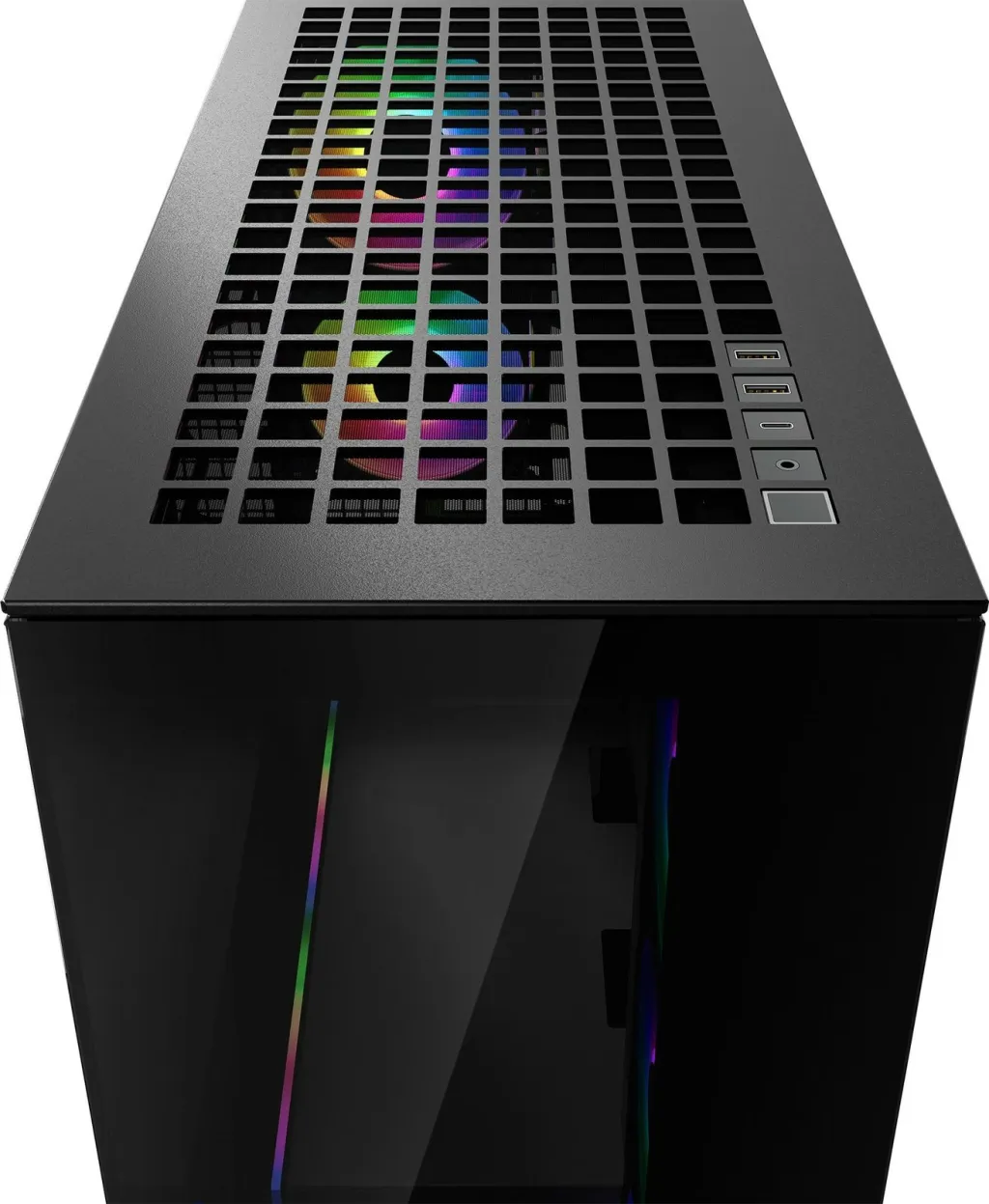 Kasë ARCTIC Xtender Mirrow Black Window, Midi Tower, EATX, RGB, e zezë - 5