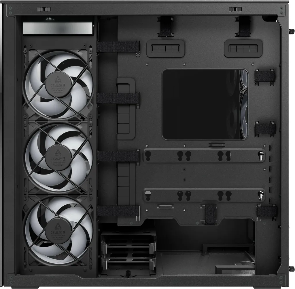 Kasë ARCTIC Xtender Mirrow Black Window, Midi Tower, EATX, RGB, e zezë - 6