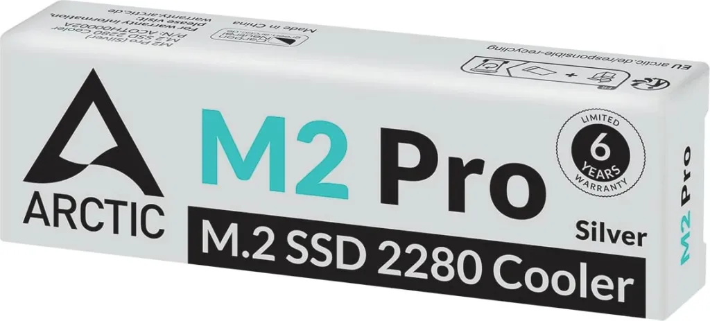 Ftohës SSD ARCTIC M2 Pro, Heatsink/Radiator, Silver - 5