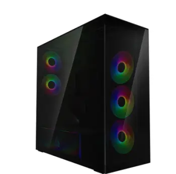 Kuti PC Arctic Xtender VG, mid tower, panel xhami i temperuar, A RGB, montim vertikal GPU, e zezë