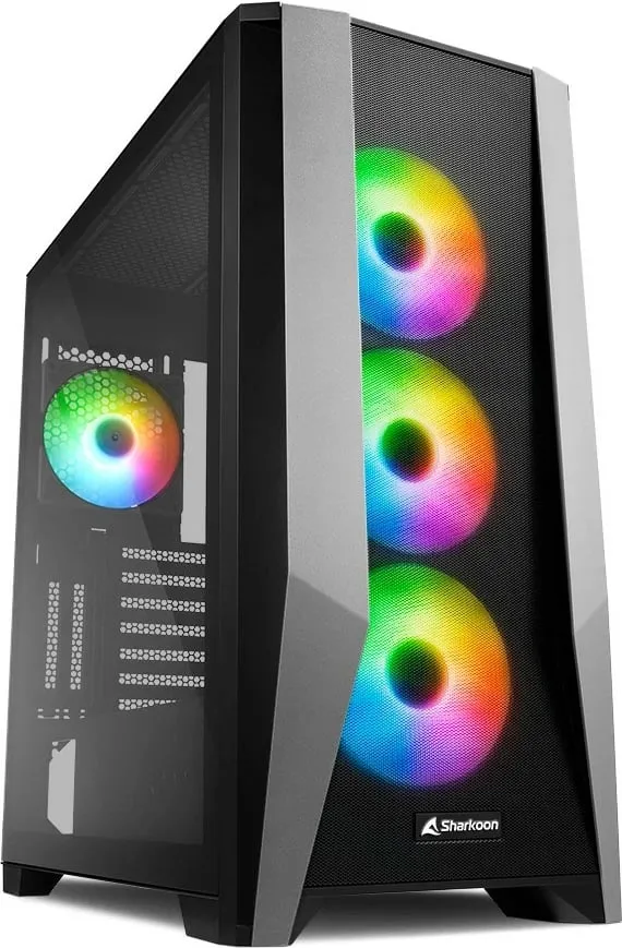 Kasë Sharkoon TG7M RGB, Midi Tower - 1
