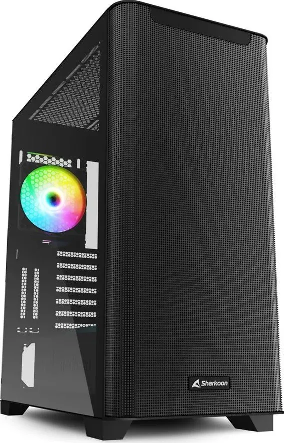 Kasë Sharkoon M30 ARGB, e zezë, Midi Tower - 1