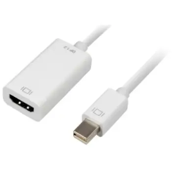 Adapter kabllo Sharkoon mini DisplayPort në HDMI, 15cm, bardhë
