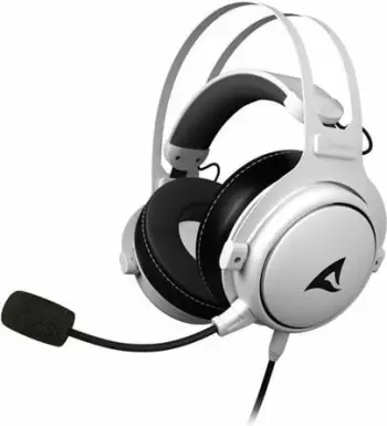 Kufje gaming Sharkoon Skiller SGH50, Hi-Res, me mikrofon të shkëputshëm, të bardha