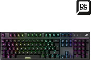 Tastierë mekanike Sharkoon SKILLER SGK20, Wired, USB, RGB LED, QWERTZ, e zezë