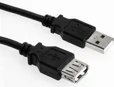 Kabllo USB zgjatues Sharkoon 2m, USB 2.0, e zezë
