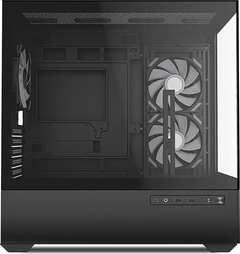 Kasë Sharkoon MK6 RGB, Midi Tower, bardhë, xham i temperuar, RGB - 4