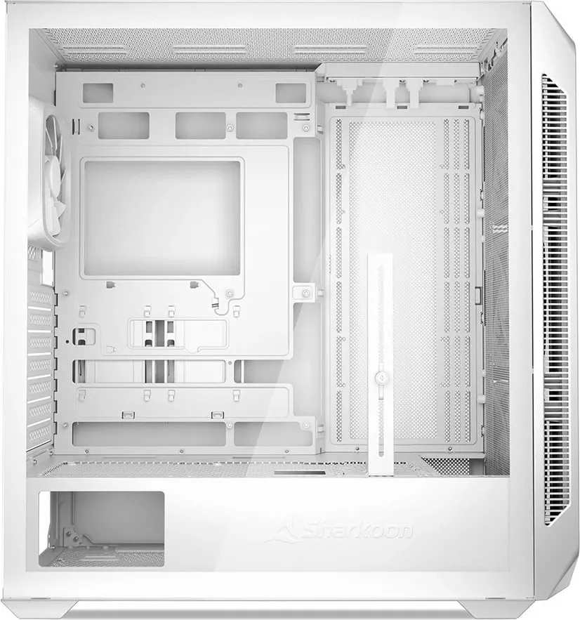 Kasë Sharkoon AK5G RGB, Midi Tower, xham i temperuar, e zezë - 4