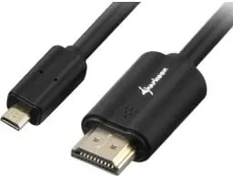 Kabllo HDMI në micro HDMI Sharkoon 1.5m, e zezë - 1