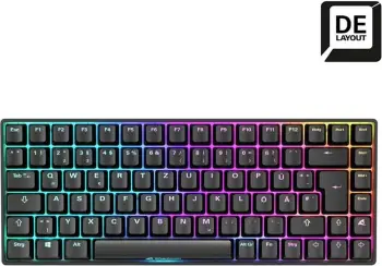 Kasë mekanike SHARKOON SKILLER SGK50 S3, Gateron Red, RGB, 75%, DE layout, e zezë
