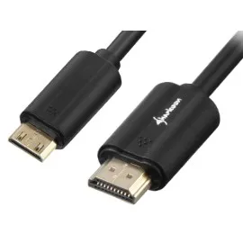 Kabllo HDMI në mini HDMI Sharkoon 3m, e zezë - 1