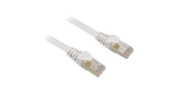 Kabllo rrjeti Sharkoon CAT6 0.25m e bardhë