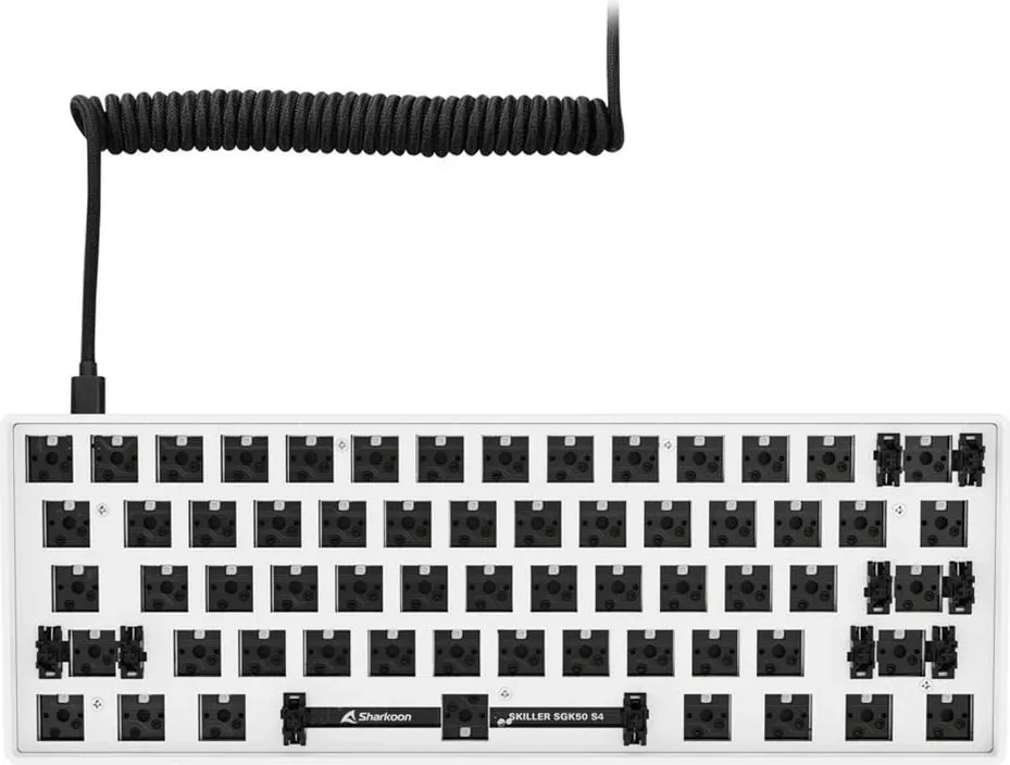 Kasë tastiere Sharkoon SKILLER SGK50 S4, 60%, RGB, ANSI, e bardhë - 2