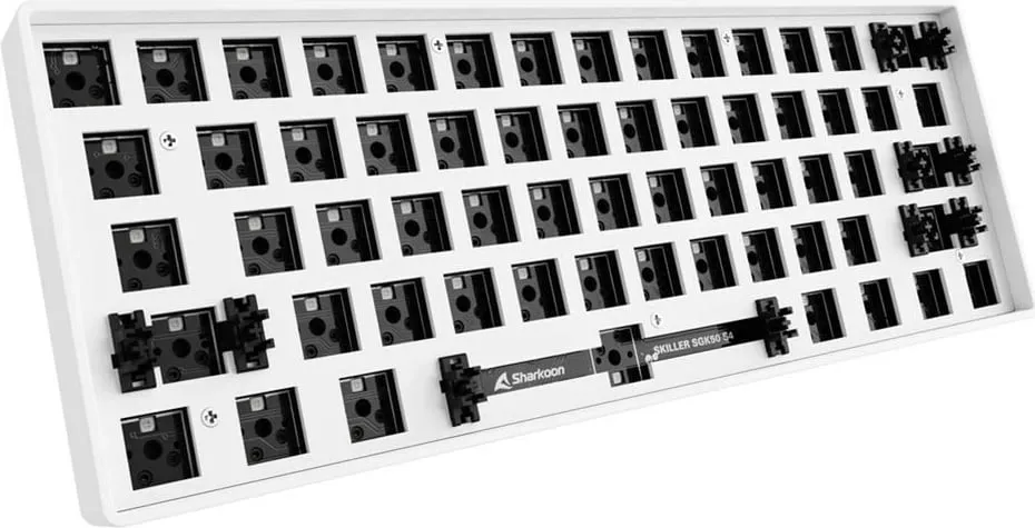 Kasë tastiere Sharkoon SKILLER SGK50 S4, 60%, RGB, ANSI, e bardhë - 3