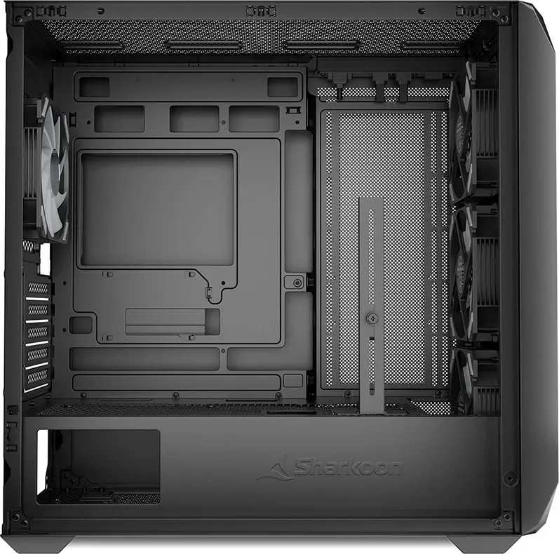 Kullë PC Sharkoon MK3 RGB, Micro Tower, me ndriçim RGB, e zezë - 5