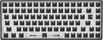 Tastierë barebone SHARKOON SKILLER SGK50 S3, 75%, RGB, e zezë