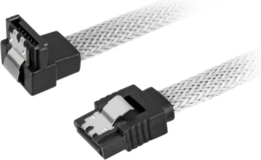 Kabllo SATA III Sharkoon 0.45m, e zezë - 1