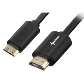 Kabllo HDMI në mini HDMI Sharkoon 1m, 4K, e zezë