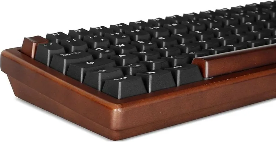 Tastierë gaming Sharkoon Skiller SGK50S2 Wood, mekanike, pa numpad, e zezë/kafe - 2