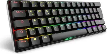 Tastierë gaming Sharkoon Skiller SGK50S4 Gen2, RGB, e zezë-verdhë