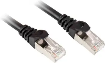 Kabllo rrjeti Sharkoon CAT.6 RJ45 SFTP 0.5m e zezë