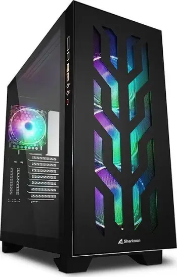 Kasë Sharkoon Elite Shark CA300T ARGB, e zezë, Full Tower