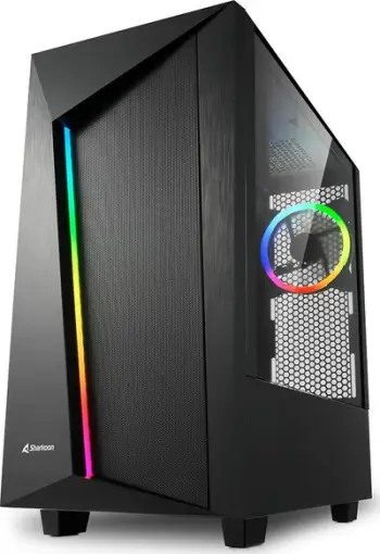 Kasë Sharkoon REV100 ARGB, Midi Tower