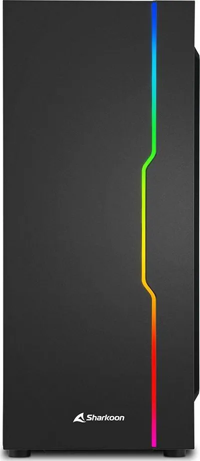 Kasë Sharkoon RGB Slider, Midi Tower, ATX, micro ATX, Mini-ITX, e zezë - 2