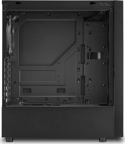 Kasë Sharkoon RGB Slider, Midi Tower, ATX, micro ATX, Mini-ITX, e zezë - 5