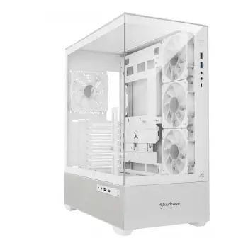 Kuti PC Sharkoon AK7 ARGB, ATX mATX Mini ITX, xham i temperuar, e bardhë