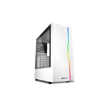 Shtepizë E Zbrazet Sharkoon Rgb Slider Bardhë Atx, Bardhë