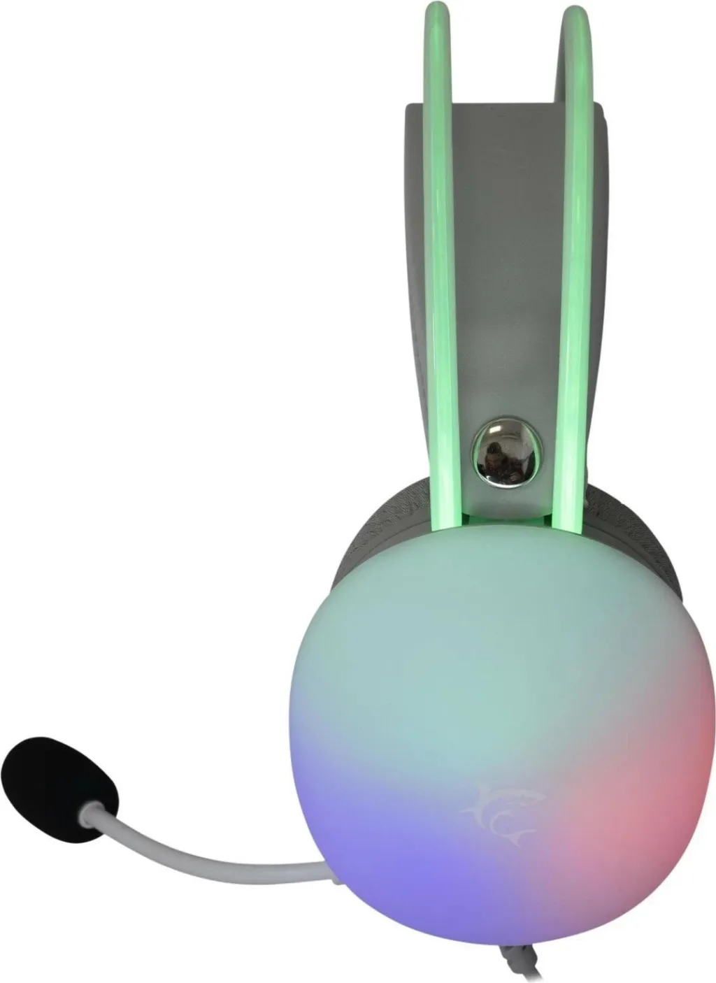 Kufje gaming White Shark Firefly, me mikrofon, USB-C + Jack, të bardha - 3
