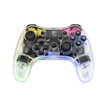 Kontroller Gaming White Shark Legion RGB për PC,PS4,PS3,Switch,transparente