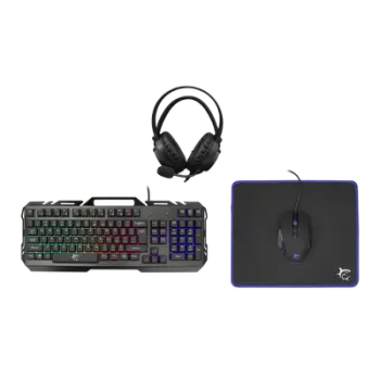 Set Gaming Tastierë, Maus, Mauspad, Kufje White Shark, Cheyenne, GC-4103