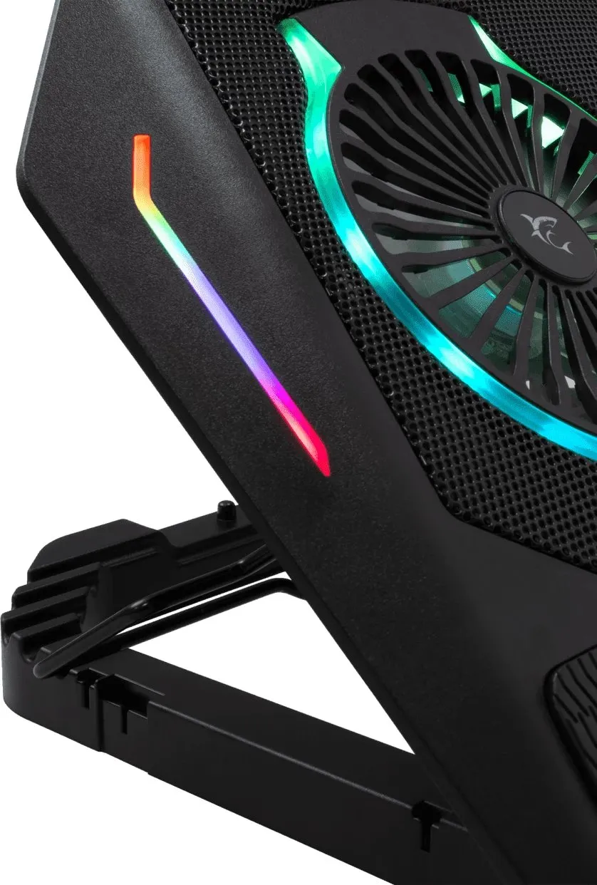 Ftohës White Shark GCP-10 Ice Shadow, USB HUB, RGB, i zi - 4