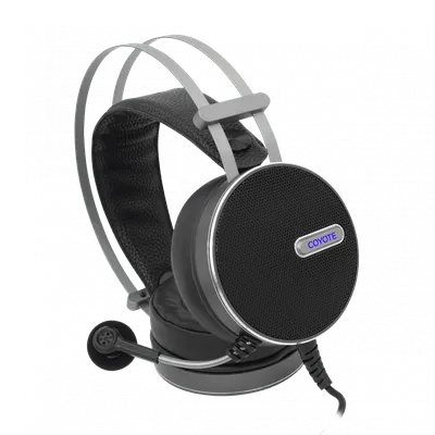 Kufje gaming White Shark GH-2043 Coyote, LED, Mic, kabllo, të zeza - 4