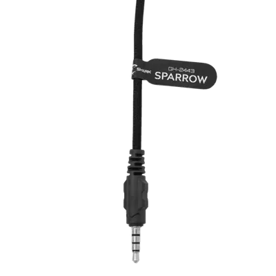 Kufje Gaming White Shark GH-2443 Sparrow, të zeza - 6