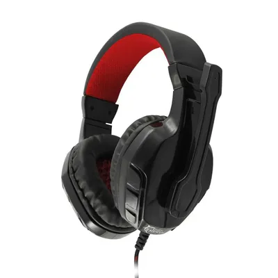 Kufje Gaming White Shark Panther GHS-1641, të zeza/kuqe - 1