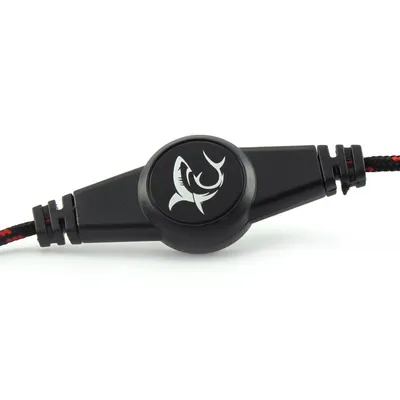 Kufje Gaming White Shark Panther GHS-1641, të zeza/kuqe - 3