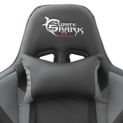 Karrige gaming White Shark Terminator, e zezë/ hirtë - 4