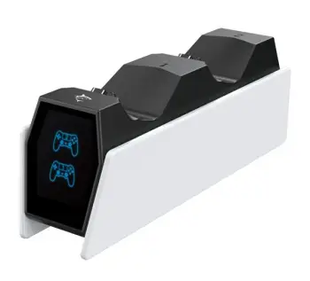 Karikues për kontroller White Shark PS4 DUAL, PS4-0417 Ringside, i bardhë/zi