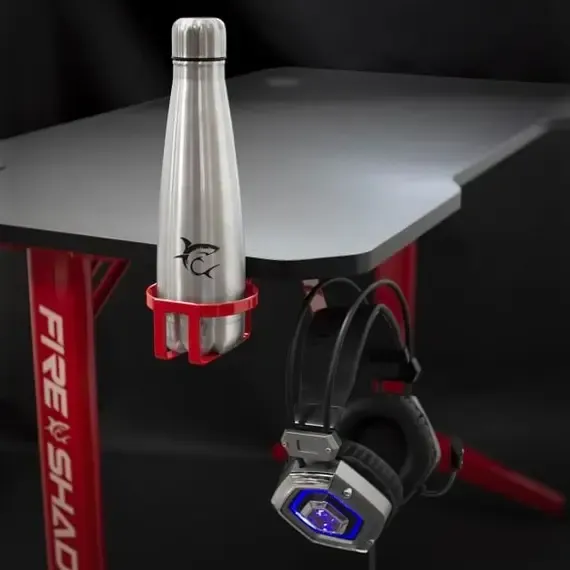 Tavolinë Gaming White Shark Fire Shadow 12, Kuqe - 5