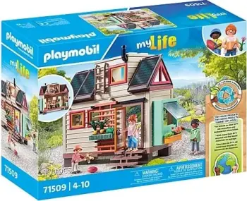 Lodër shtëpi e vogël Playmobil My Life 71509 Tiny House, 2 kate, me figurina