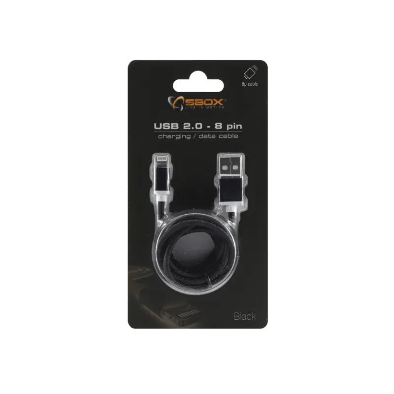 SBOX Cable USB 2.0- 8Pin for iOS 1.5m - 1