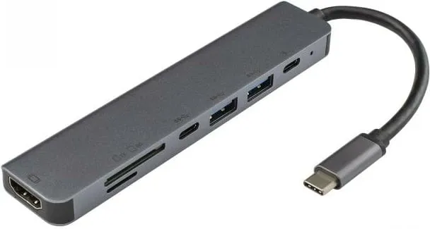 TYPE-C 7in1 Multikart lexues & konvertues Type-c - HDMI - 1