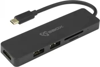 USB Hub Sbox TCA-51, Type-C në HDMI/USB-3.0/SD+TF - 5në1